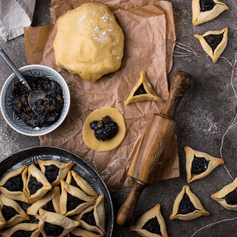 Doces assados recheados